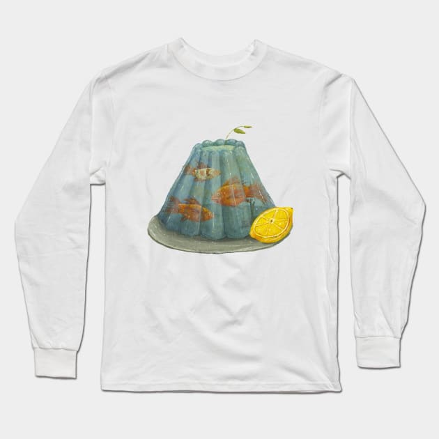 Fish Tank Aspic Long Sleeve T-Shirt by John Rego 